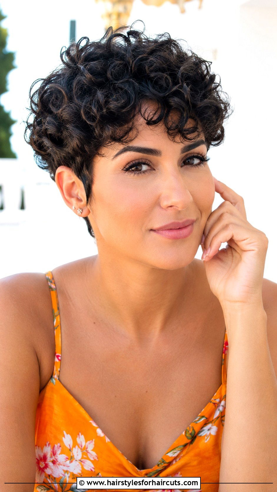 Curly Pixie Cut - 25 haircuts for cancer patients - 25 haircuts for cancer patients