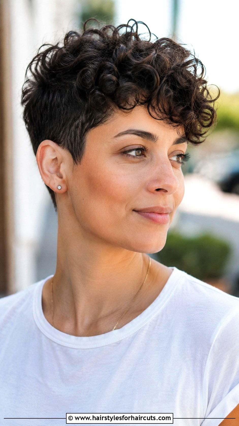 Curly Pixie Cut With Tapered Sides - 25 good haircuts for wavy curly hair - 25 good haircuts for wavy curly hair