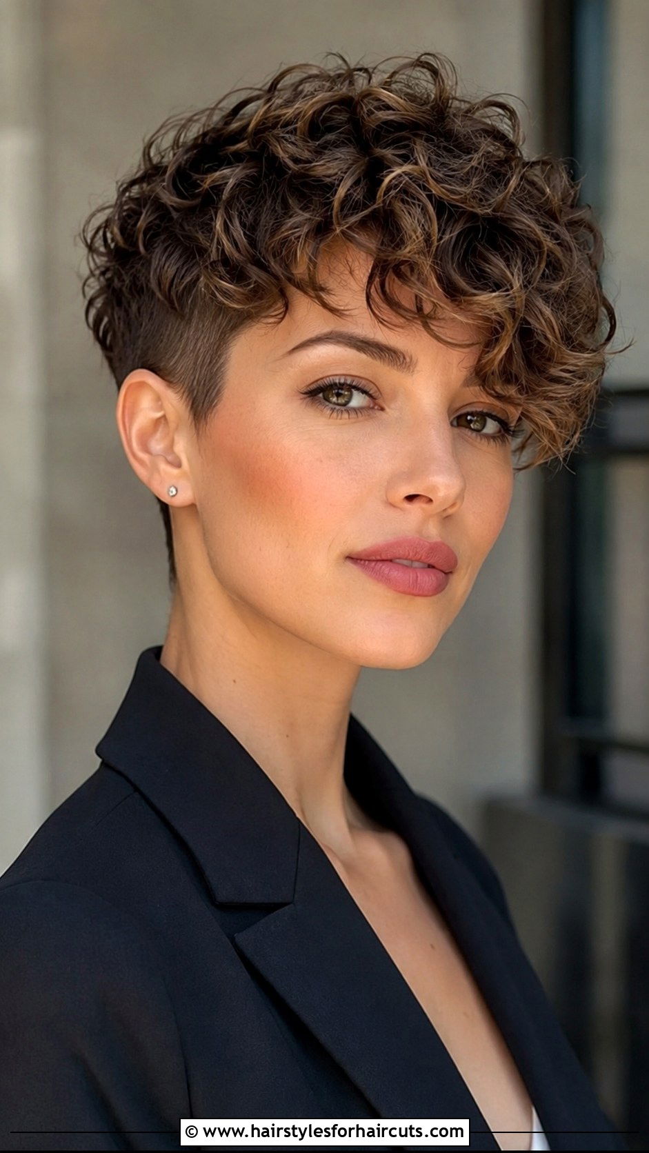Curly Pixie Haircut With Long Bangs - 25 face framing haircuts for curly hair - 25 face framing haircuts for curly hair