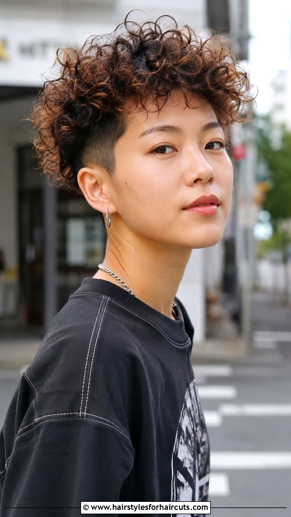 Curly Pixie Perm With Undercut - 25 perm hairstyles for short hair - 25 perm hairstyles for short hair
