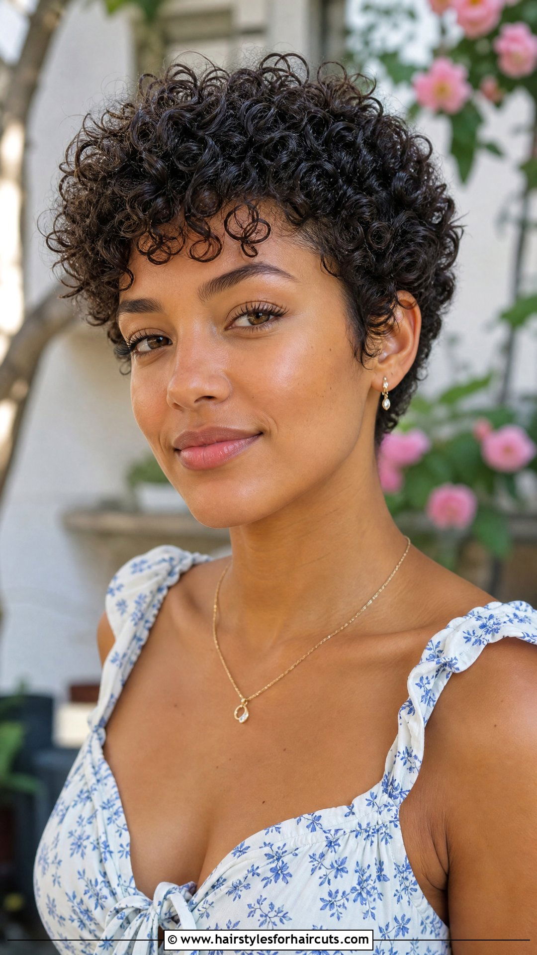 Curly Pixie With Defined Curls - 25 wedding hairstyles for short thin hair - 25 wedding hairstyles for short thin hair