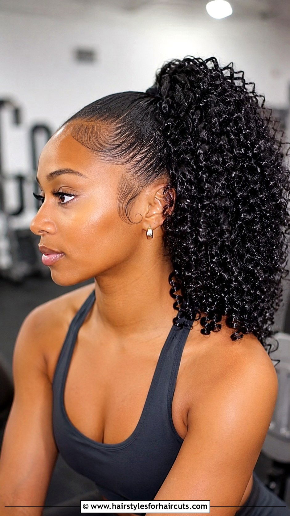 Curly Ponytail Hairstyle - 25 curly hairstyles for black women - 25 curly hairstyles for black women