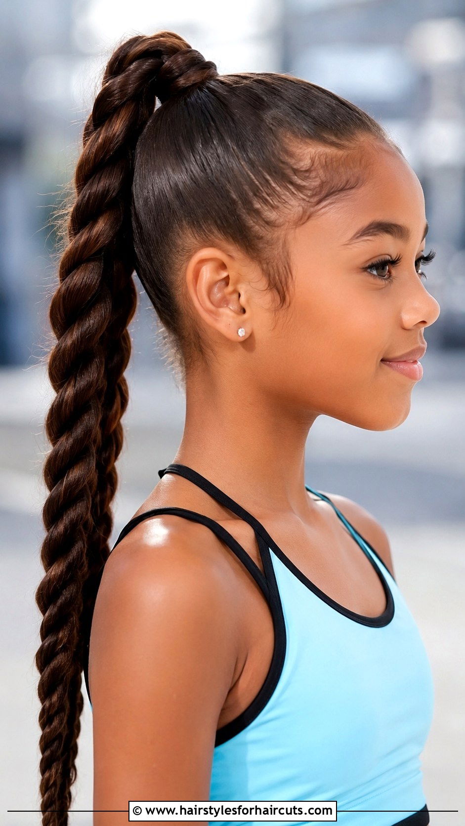 Curly Rope Twist Ponytail - 25 easy hairstyles for girls with curly hair - 25 easy hairstyles for girls with curly hair