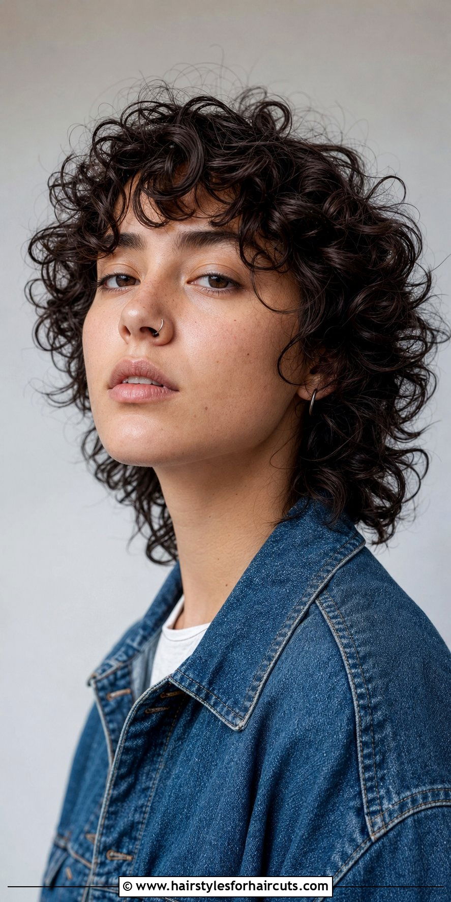 Curly Shag Haircut - 25 gender neutral haircuts for curly hair - 25 gender neutral haircuts for curly hair
