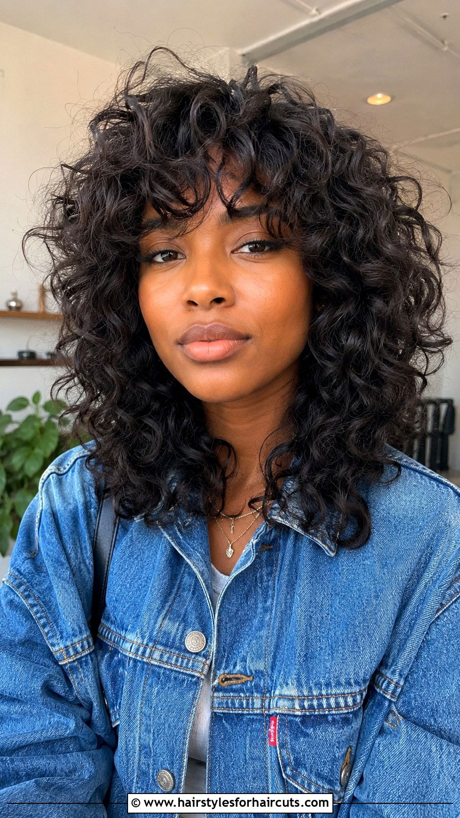 Curly Shag With Bangs - 25 best haircuts for black curly hair - 25 best haircuts for black curly hair