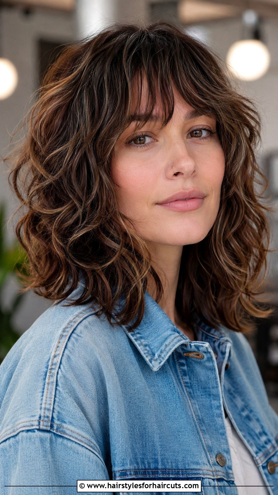 Curly Shag With Bangs - 25 curly hair baddie hairstyles - 25 curly hair baddie hairstyles