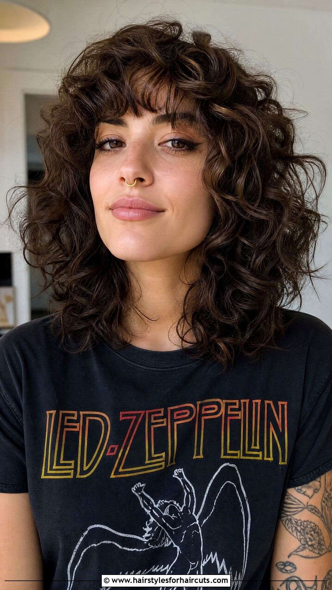 Curly Shag With Bangs - 25 hairstyles with bangs for curly hair - 25 hairstyles with bangs for curly hair