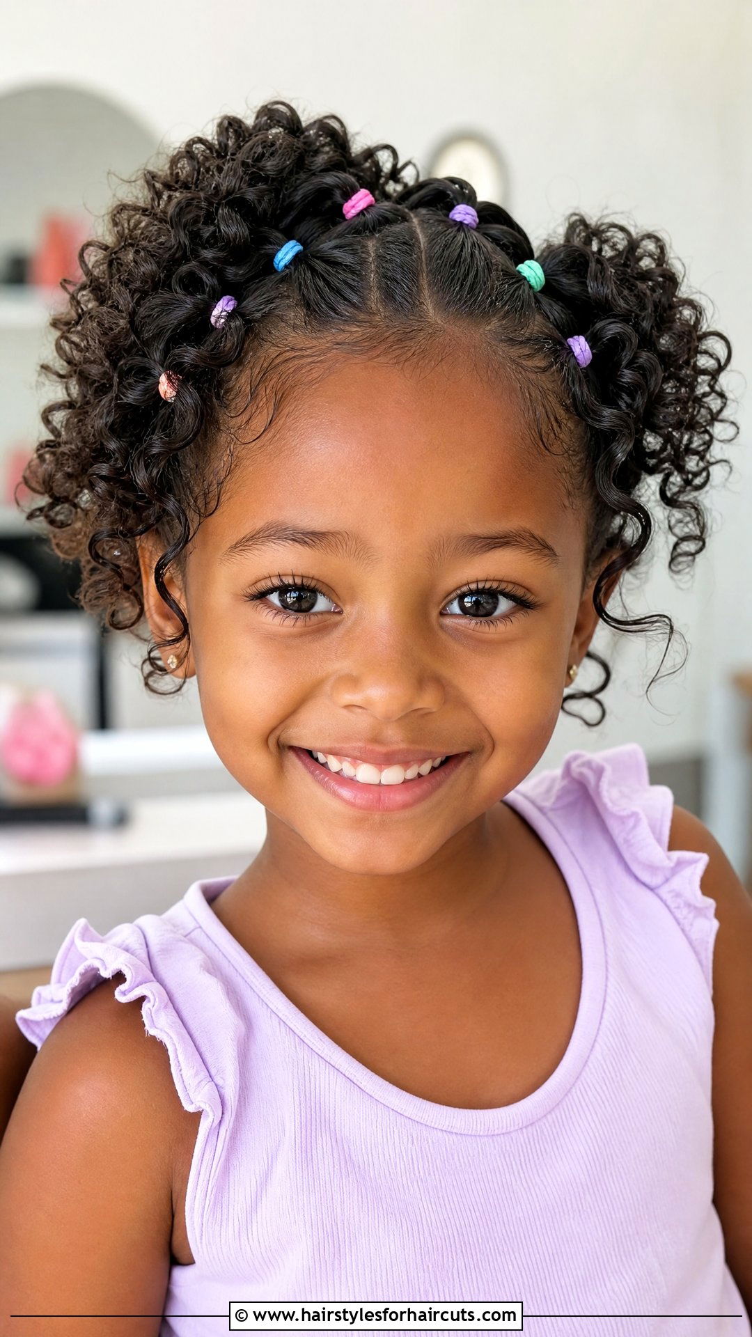 Curly Shingle With Rubber Bands - 25 curly hair rubber band hairstyles for kids - 25 curly hair rubber band hairstyles for kids