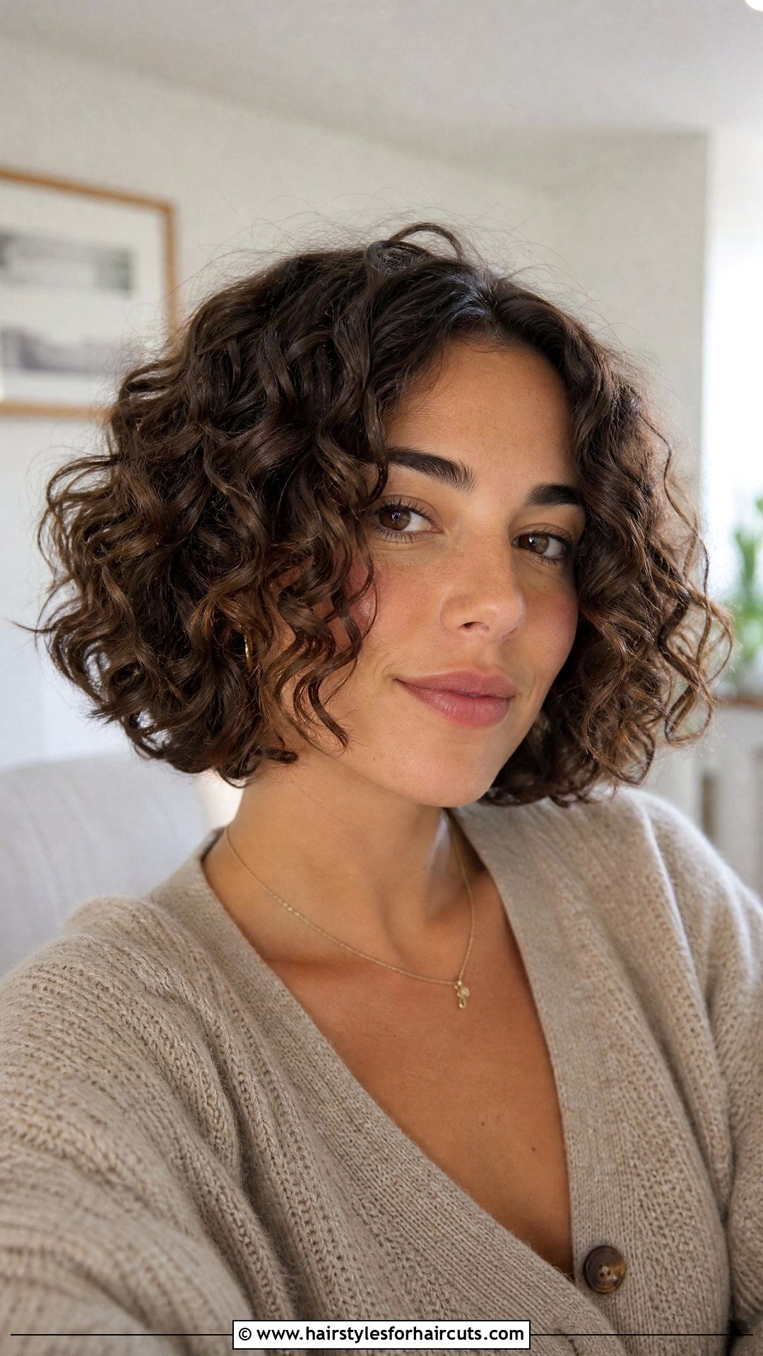 Curly Short Bob Haircut - 25 round face short haircuts - 25 round face short haircuts