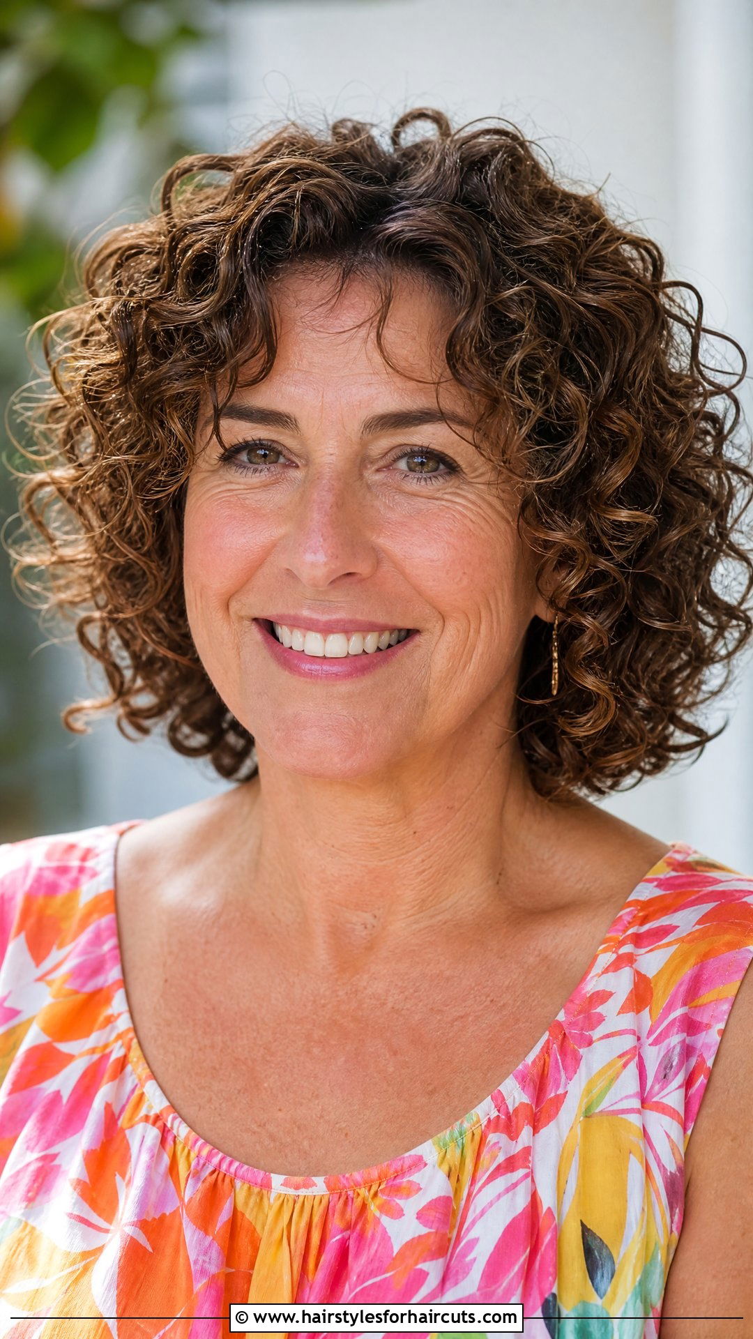 Curly Shoulder Length Bob - 25 medium haircuts for older women - 25 medium haircuts for older women
