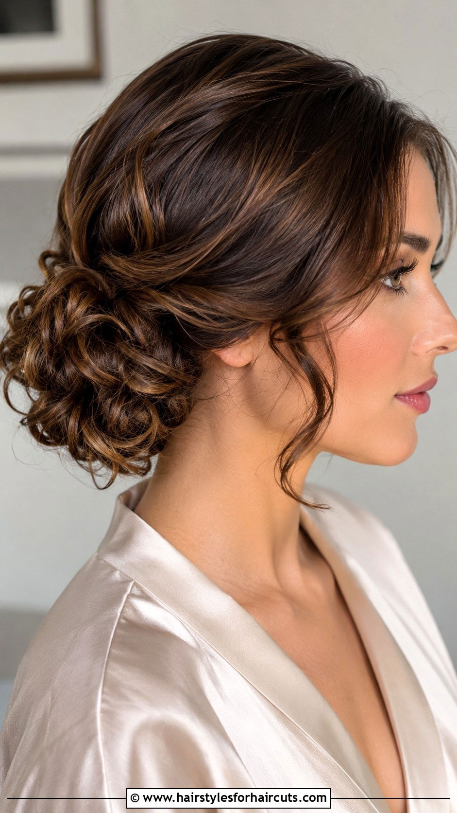 Curly Side Chignon - 25 curly hair 1930s hairstyles - 25 curly hair 1930s hairstyles