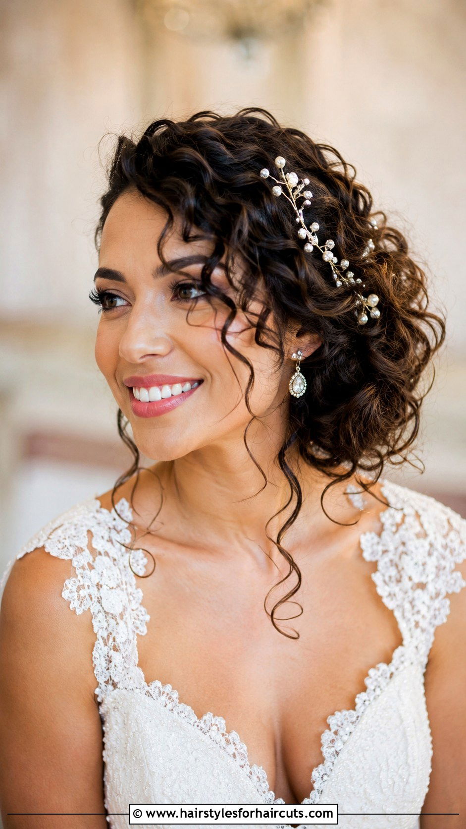 Curly Side Updo Bridal - 25 side wedding hairstyles long hair - 25 side wedding hairstyles long hair