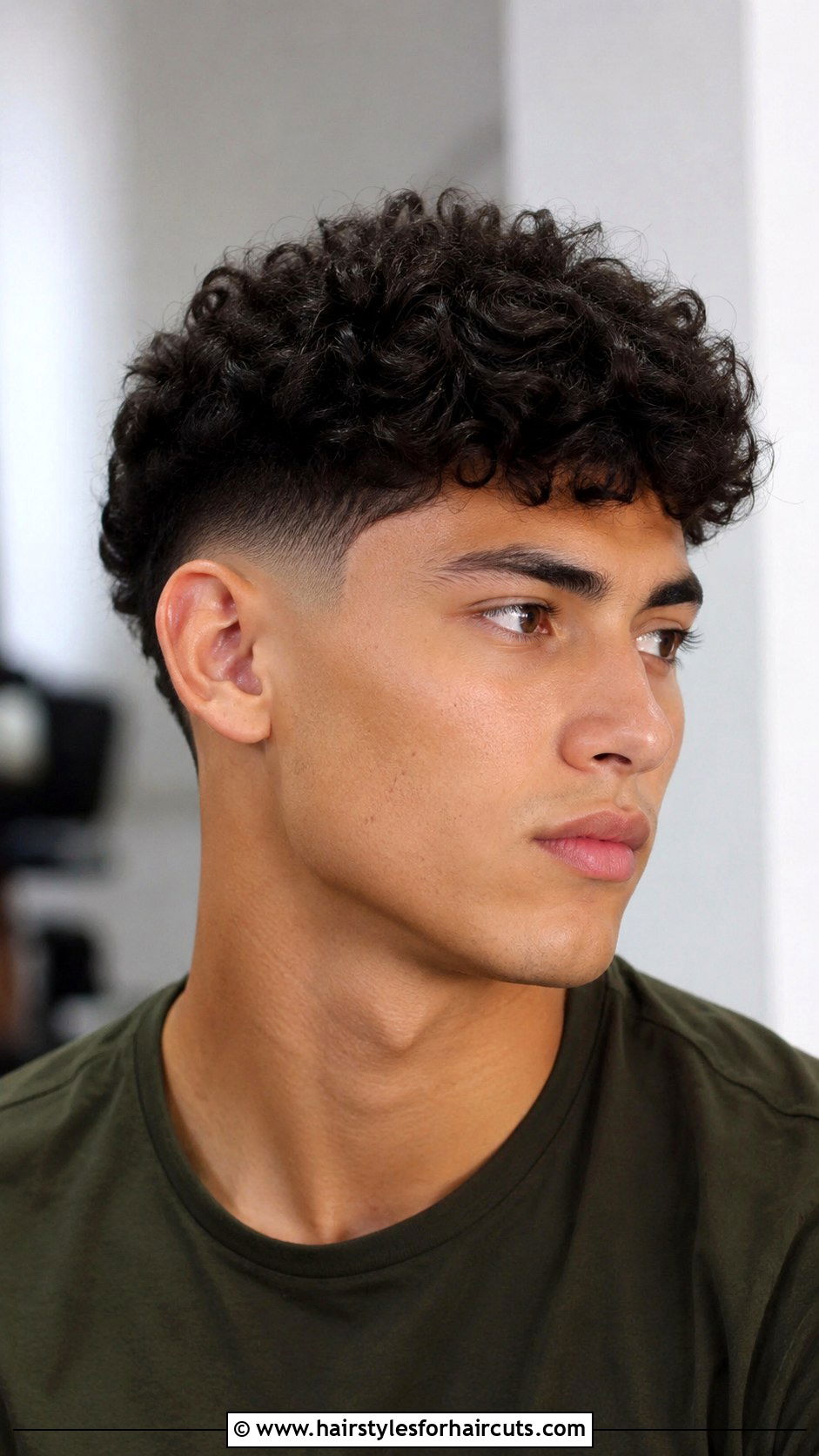 Curly Taper Fade - 25 military haircuts for curly hair - 25 military haircuts for curly hair