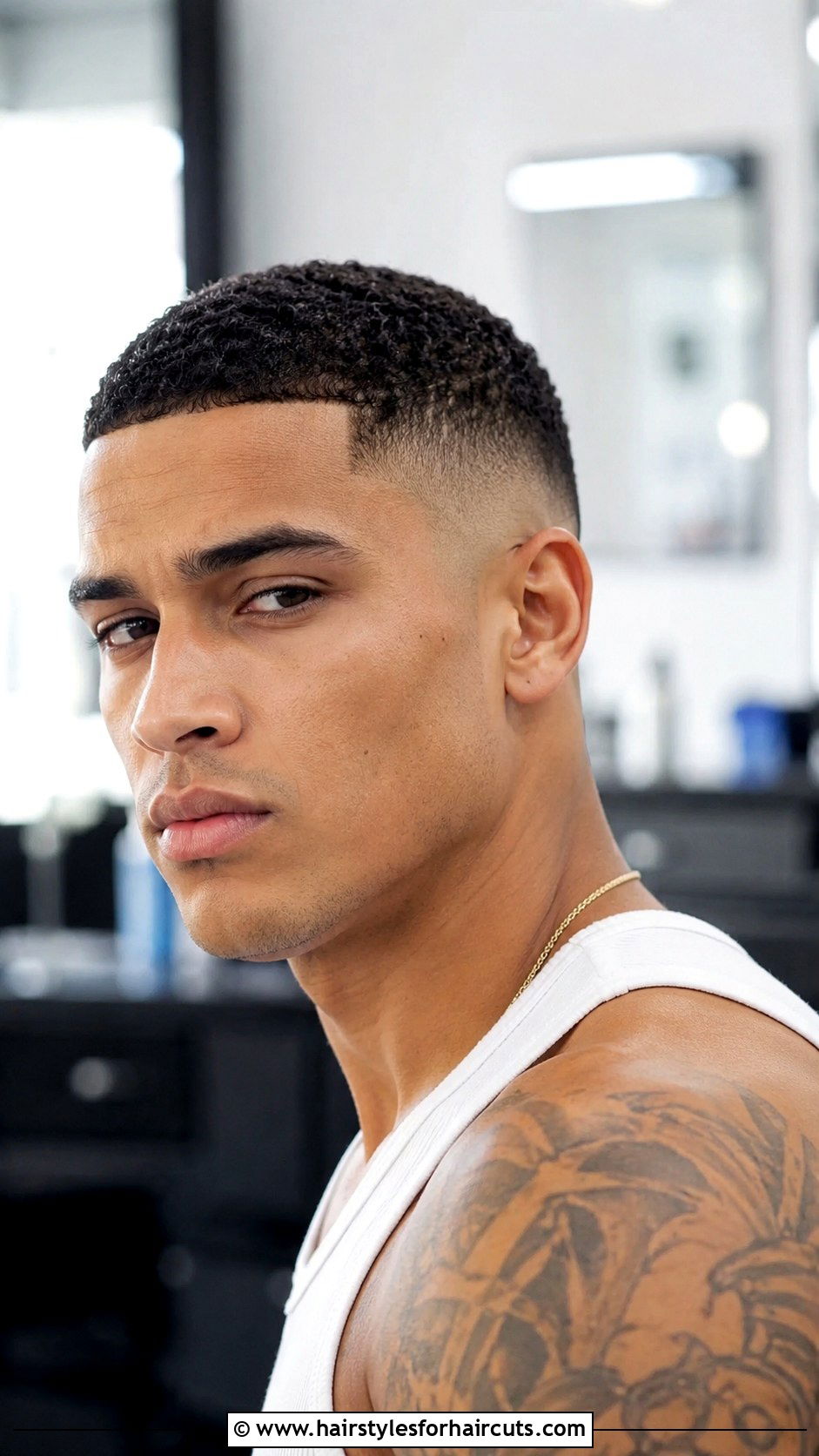 Curly Taper Fade With Design - 25 curly hair fade haircuts - 25 curly hair fade haircuts