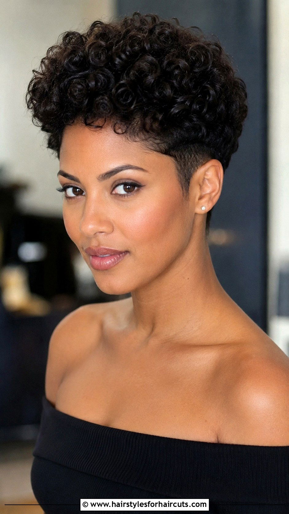 Curly Tapered Cut - 25 chin length haircuts for curly hair - 25 chin length haircuts for curly hair