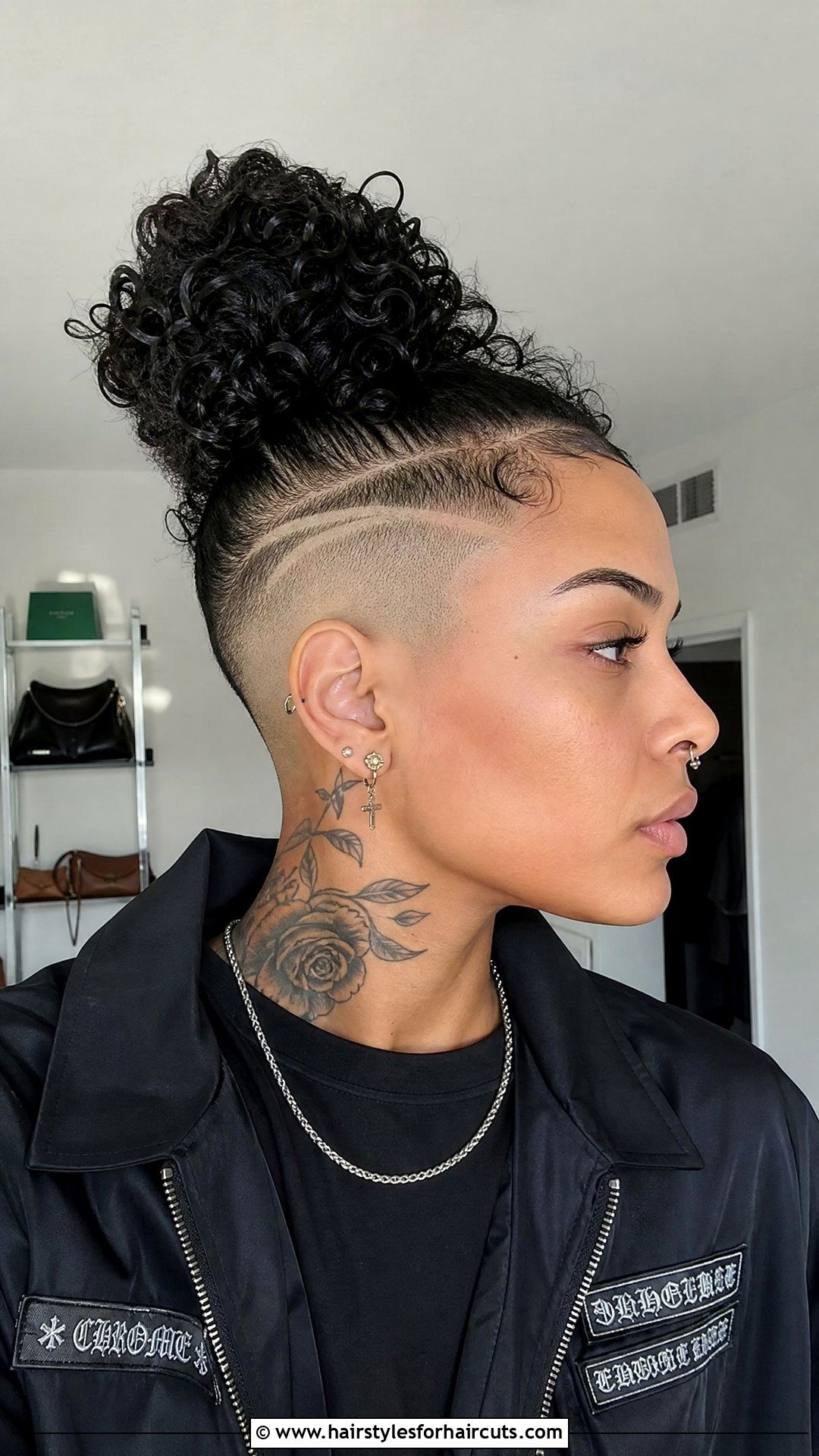 Curly Tapered Fade Bun - 25 african american hair bun hairstyles - 25 african american hair bun hairstyles