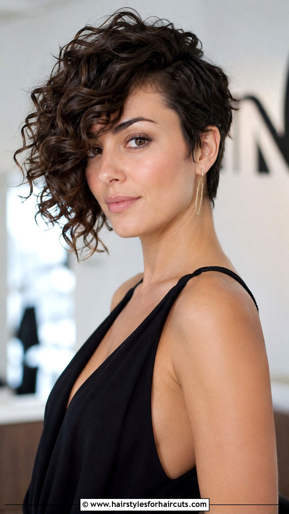 Curly Top Asymmetrical Haircut - 25 curly top haircuts - 25 curly top haircuts