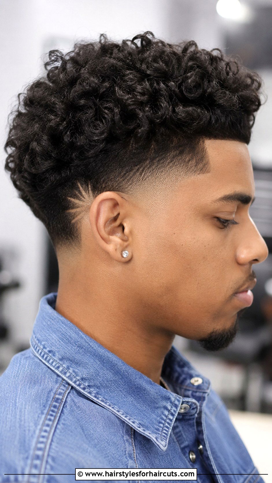 Curly Top Burst Fade Haircut - 25 curly top haircuts - 25 curly top haircuts