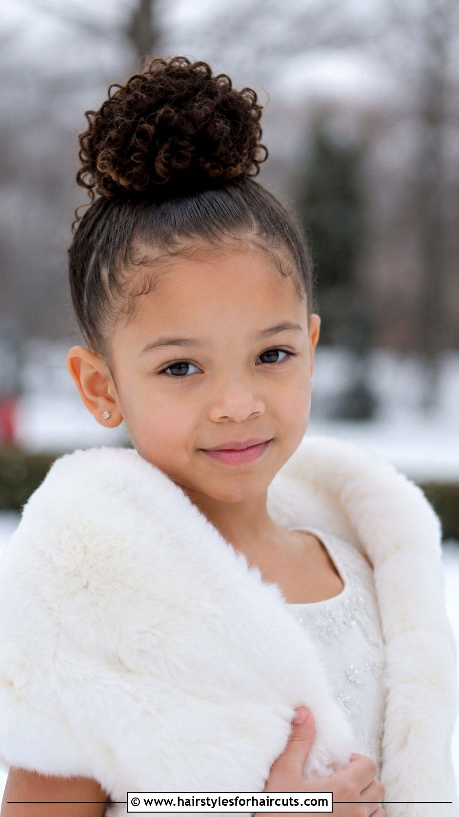 Curly Top Knot Hairstyle - 25 curly hairstyles girls - 25 curly hairstyles girls