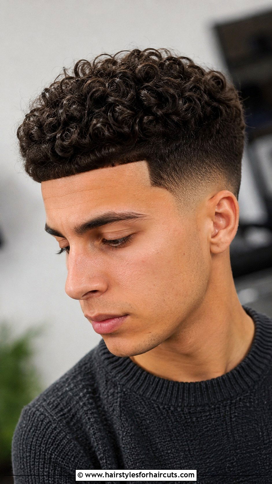 Curly Top Temp Fade Haircut - 25 curly top haircuts - 25 curly top haircuts