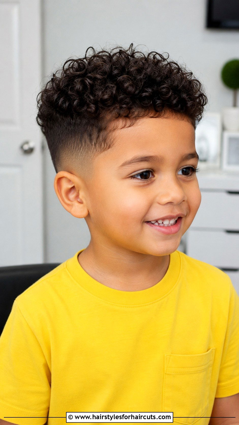 Curly Top With Fade - 25 5 years baby boy hairstyles - 25 5 years baby boy hairstyles