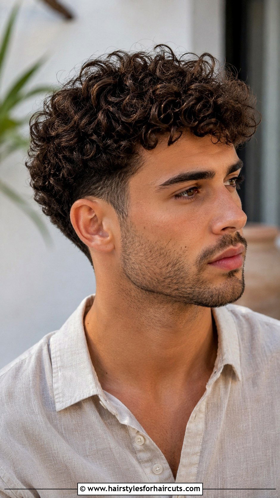Curly Top With Taper - 25 wax hairstyles - 25 wax hairstyles
