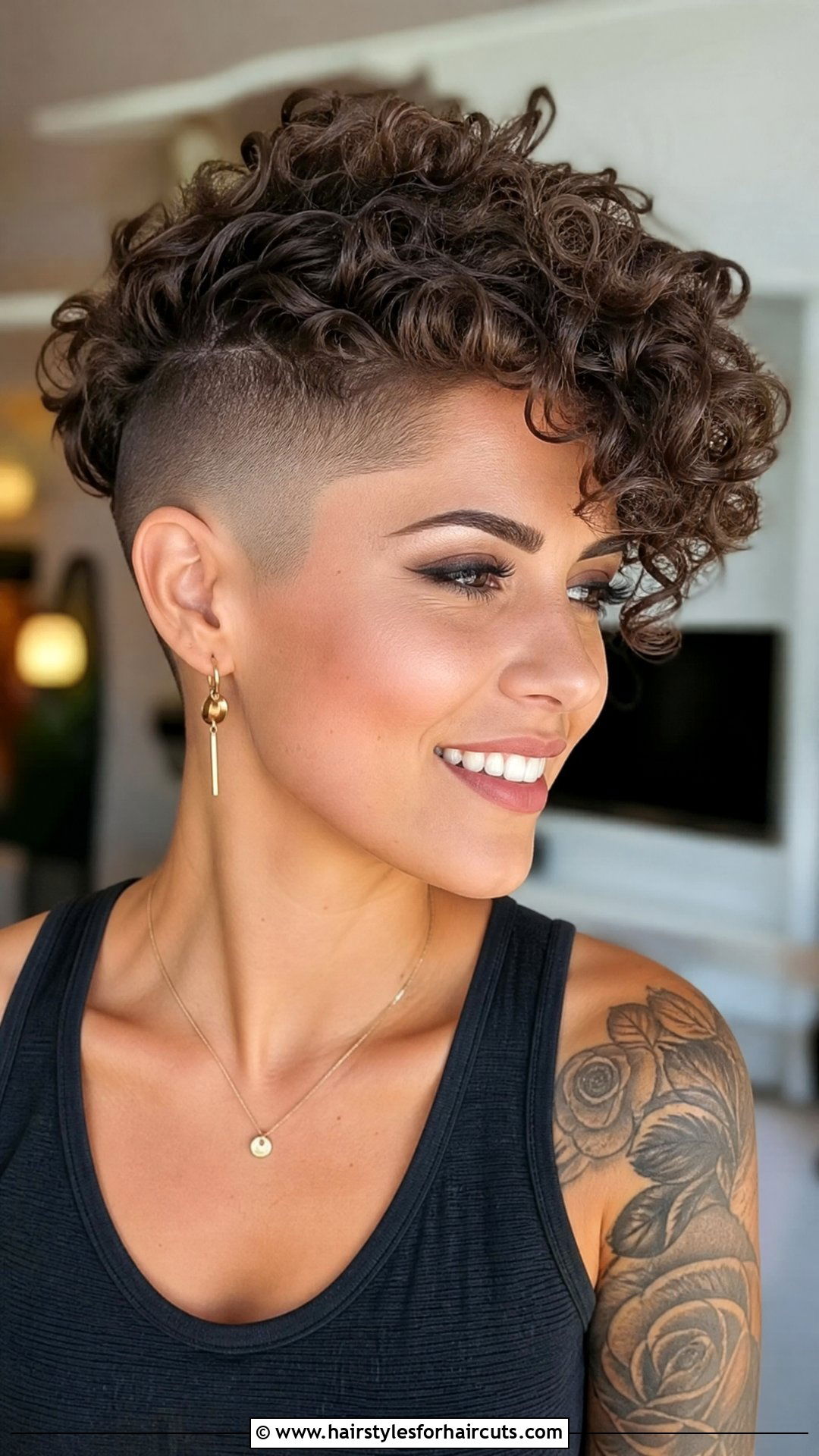 Curly Undercut - 25 undercut hairstyles for women - 25 undercut hairstyles for women