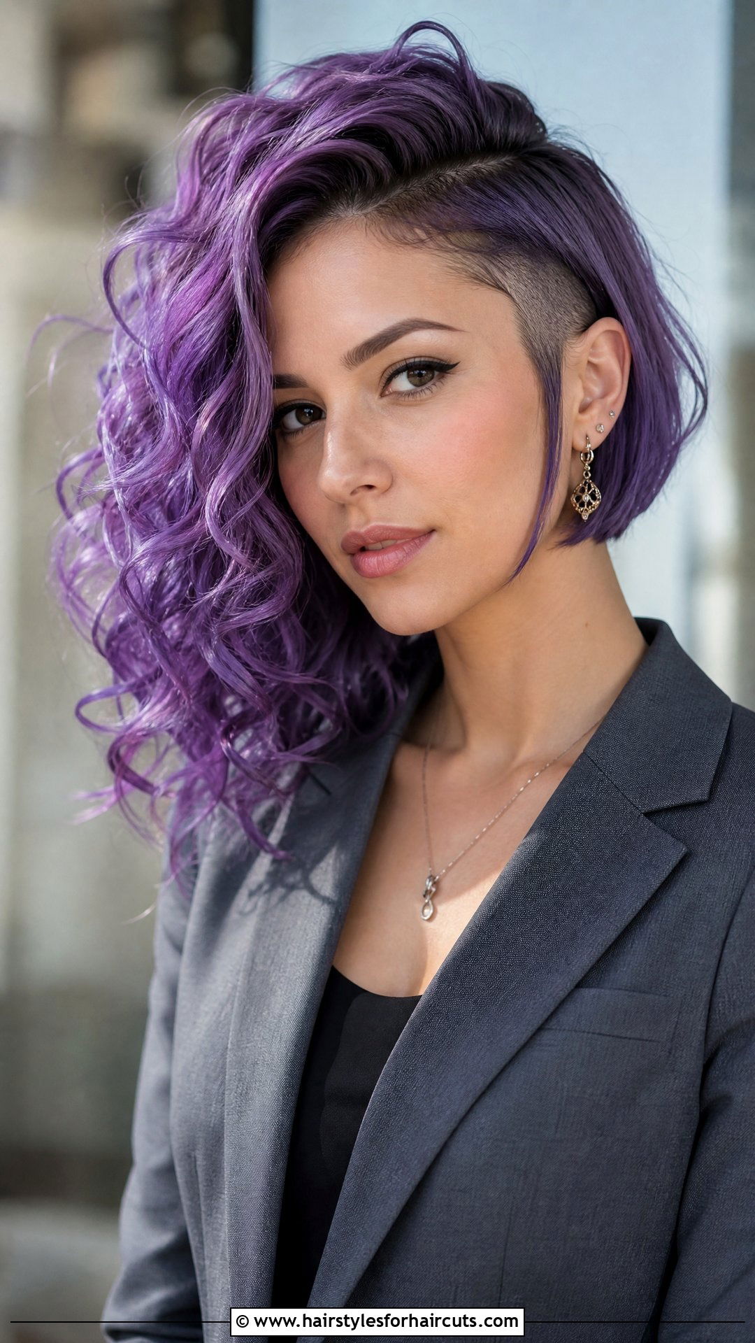 Curly Unicorn Asymmetrical Bob - 25 unicorn haircuts curly hair - 25 unicorn haircuts curly hair