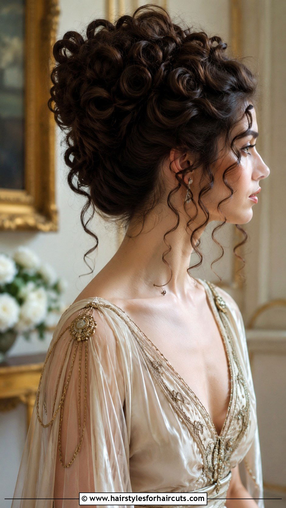 Curly Updo 1920 Long Hairstyle - 25 1920 long hairstyles - 25 1920 long hairstyles