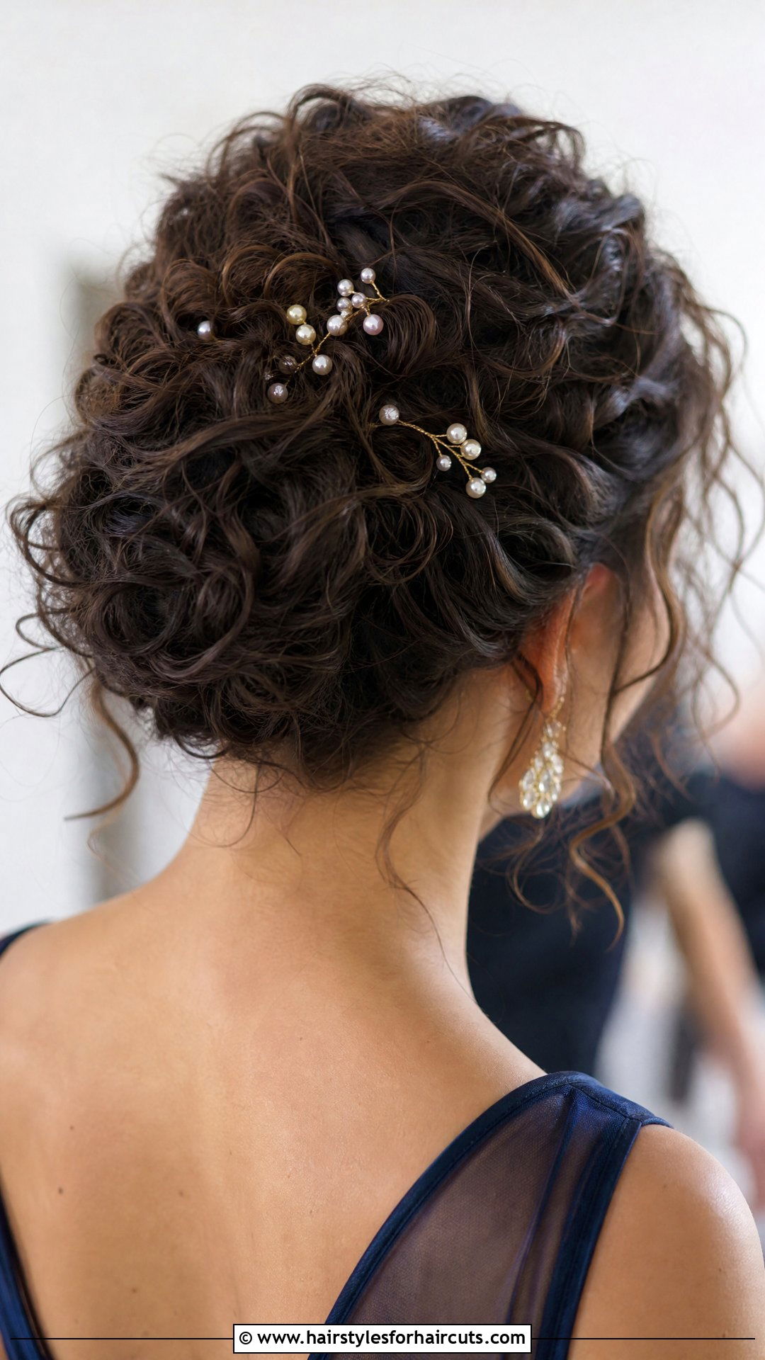 Curly Updo With Pins - 25 winter formal hairstyles - 25 winter formal hairstyles
