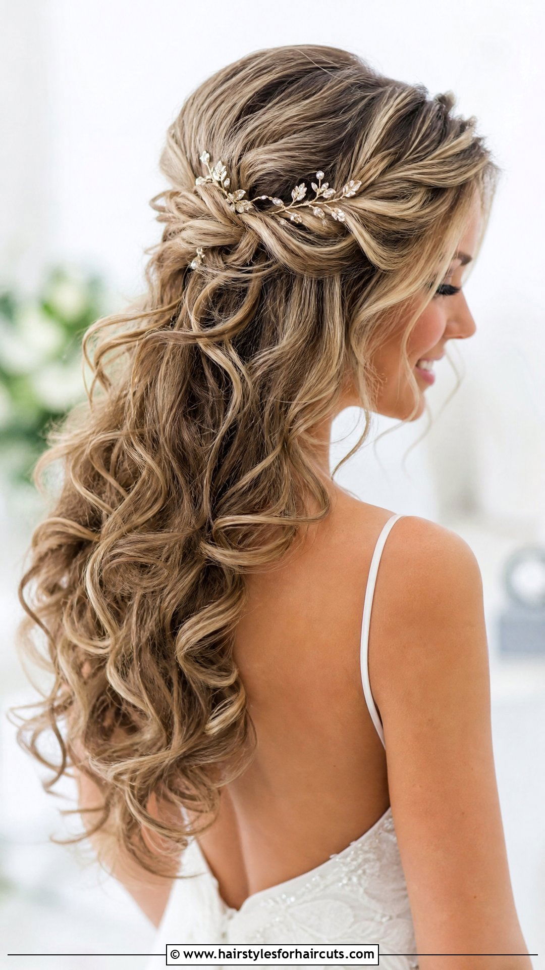 Curly Wedding Hair With Accessories - 25 wedding hairstyles for curly hair - 25 wedding hairstyles for curly hair