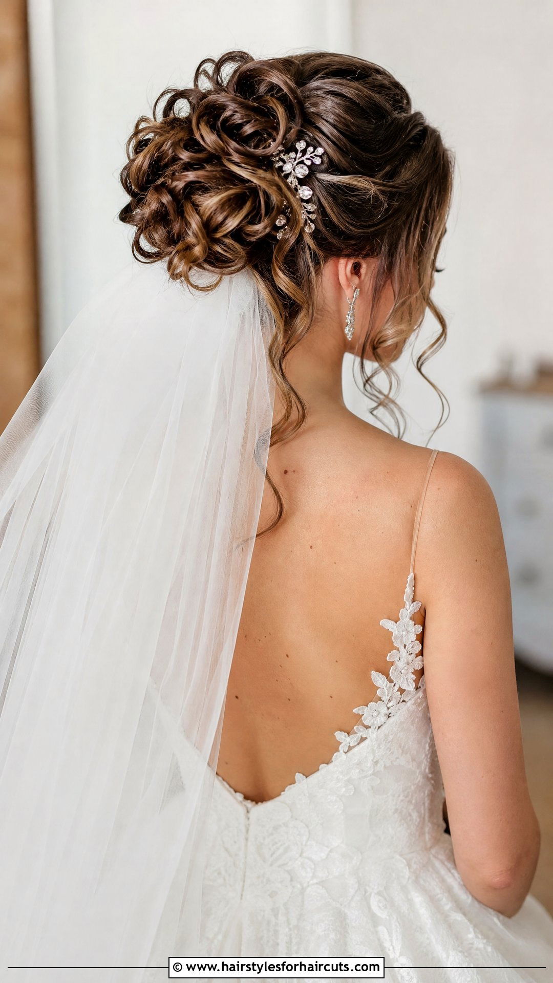 Curly Wedding Hair With Veil - 25 wedding hairstyles for curly hair - 25 wedding hairstyles for curly hair