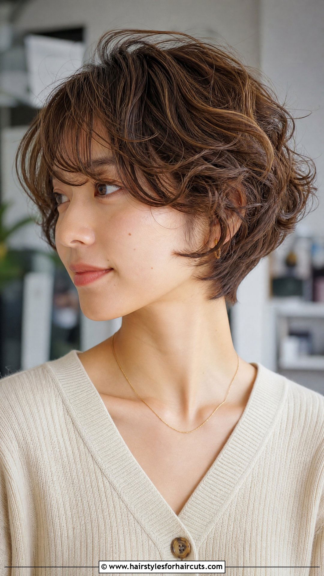 Curly Wedge Haircut With Curtain Bangs - 25 wedge haircuts for curly hair - 25 wedge haircuts for curly hair