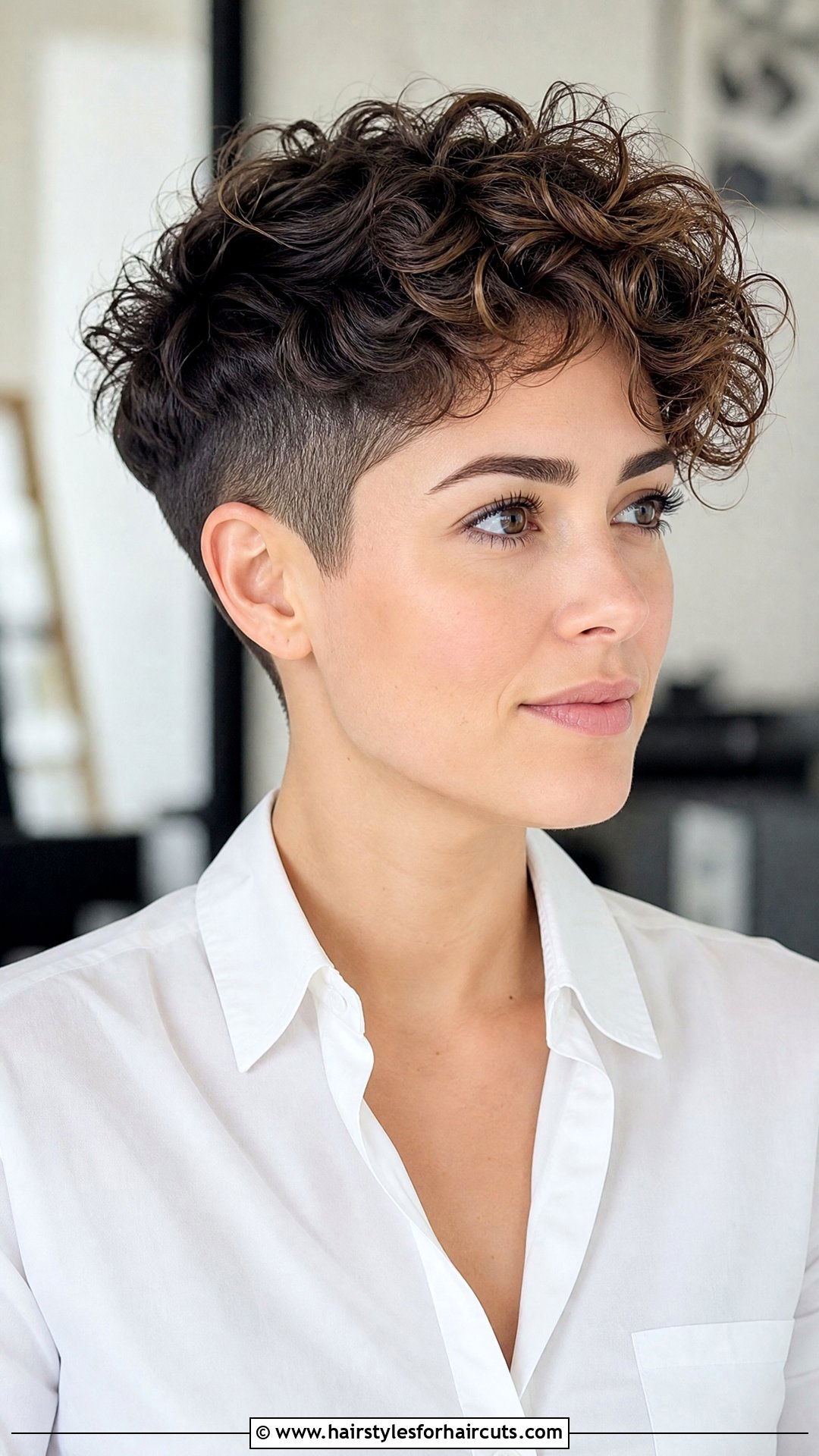 Curly Wedge Pixie Cut - 25 wedge haircuts for curly hair - 25 wedge haircuts for curly hair