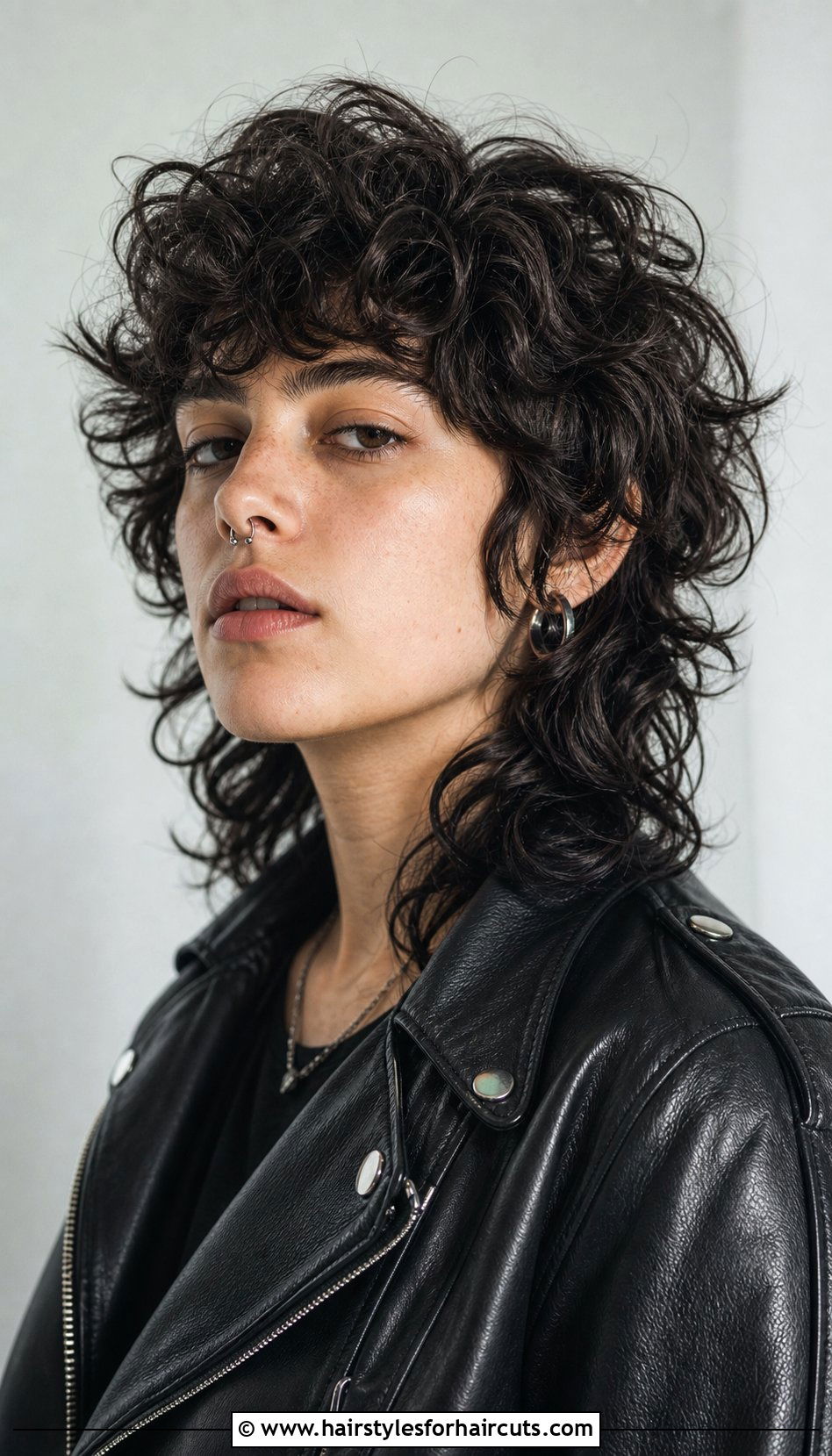 Curly Wolf Cut - 25 gender neutral haircuts for curly hair - 25 gender neutral haircuts for curly hair
