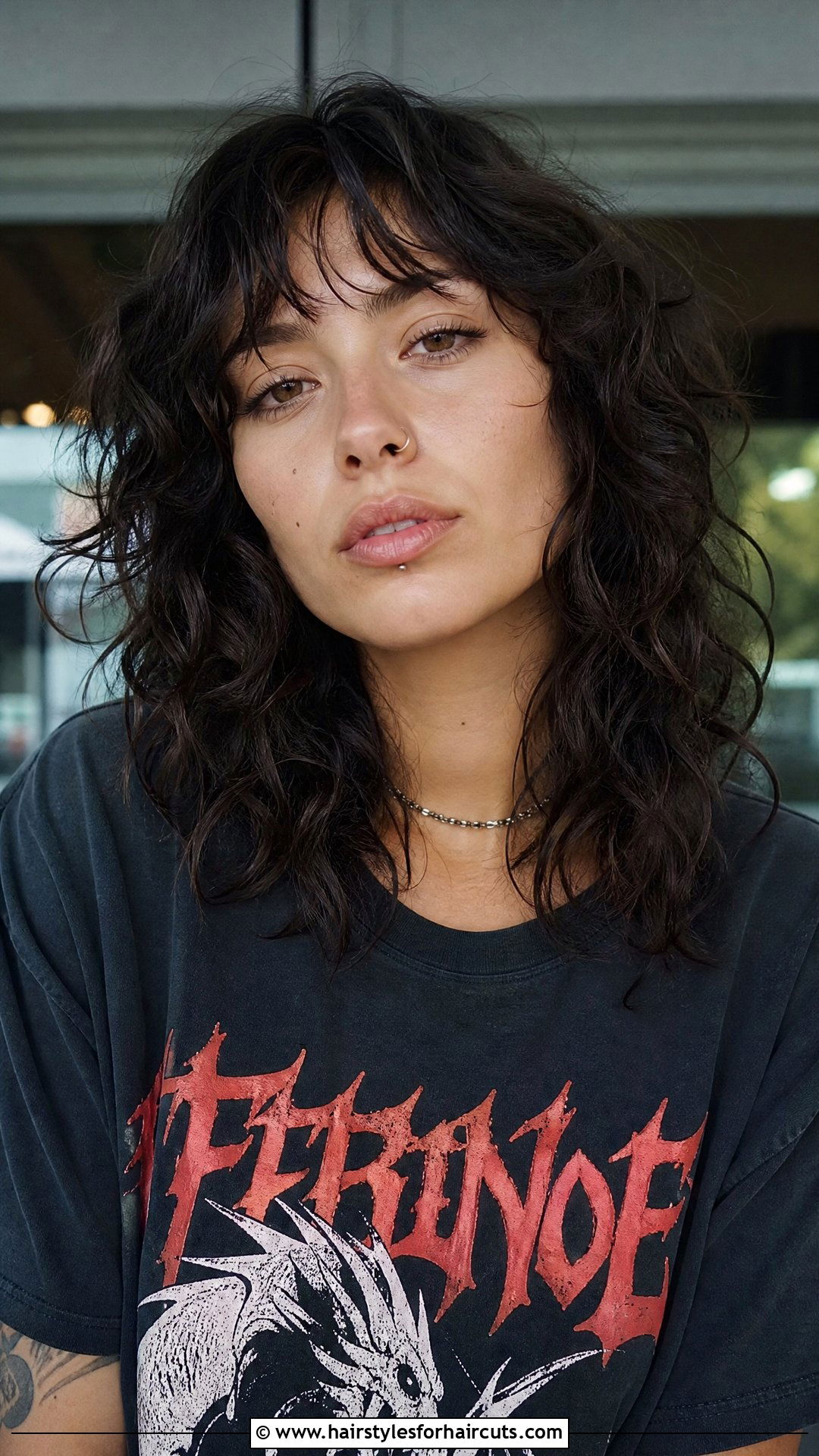 Curly Wolf Cut With Bangs - 25 curly hair with bangs hairstyles - 25 curly hair with bangs hairstyles