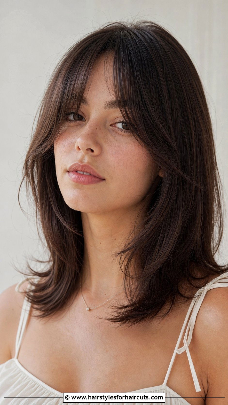 Curtain Bang Medium Haircut For Round Face - 25 face shape medium haircuts for girls - 25 face shape medium haircuts for girls