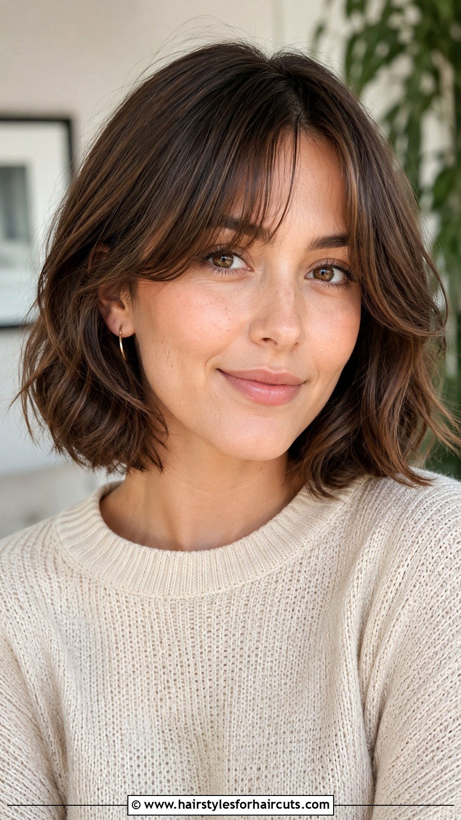 Curtain Bangs Bob Haircut - 25 short haircuts - 25 short haircuts