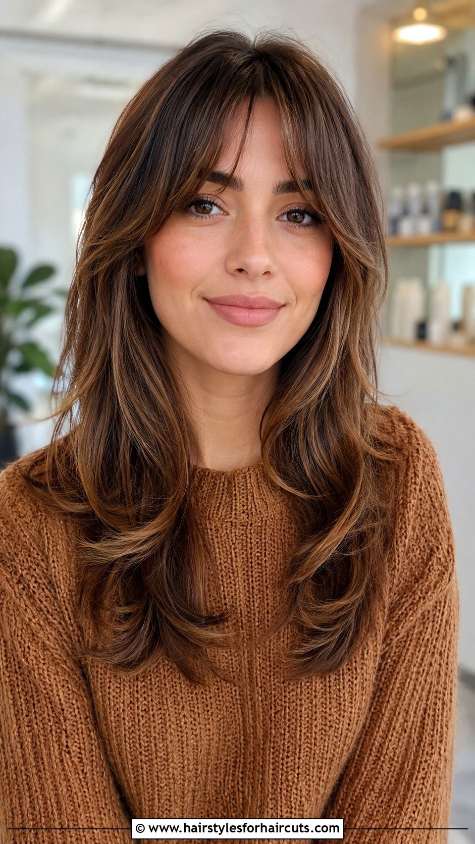 Curtain Bangs Layered Medium Haircut - 25 fun haircuts for medium hair - 25 fun haircuts for medium hair