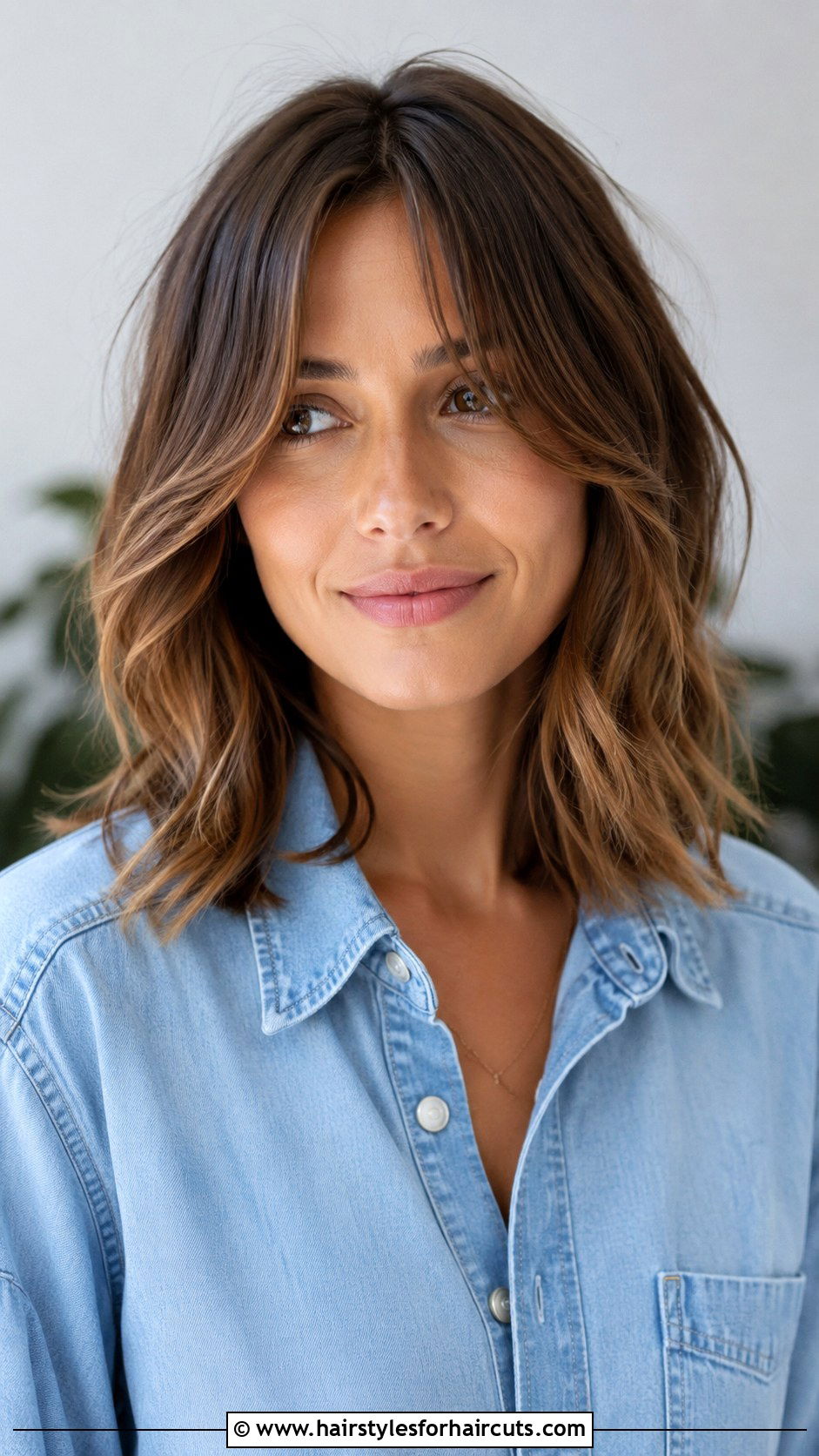 Curtain Bangs Lob - 25 hairstyles when growing out hair - 25 hairstyles when growing out hair