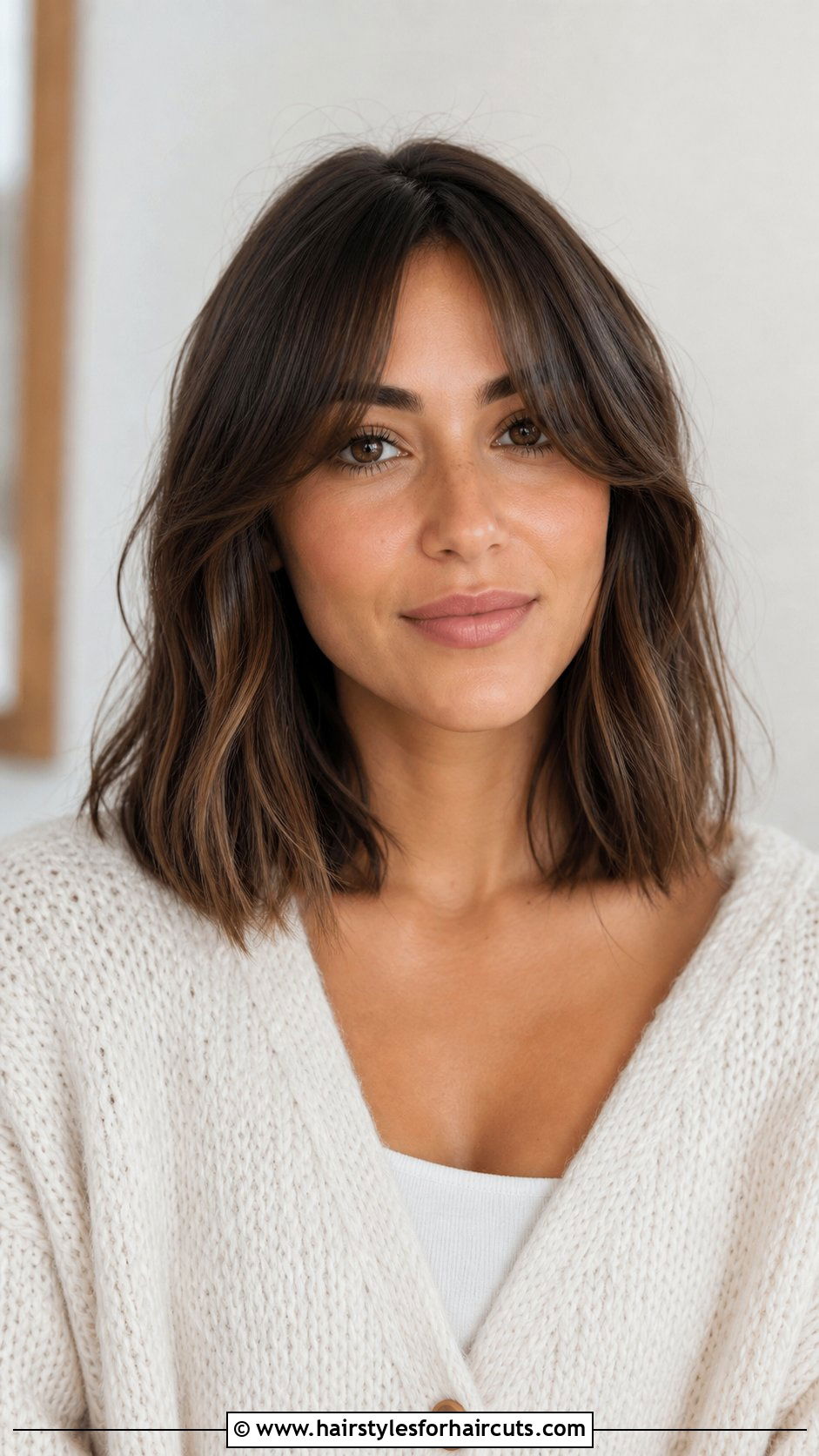 Curtain Bangs Lob Haircut - 25 haircuts instagram captions - 25 haircuts instagram captions