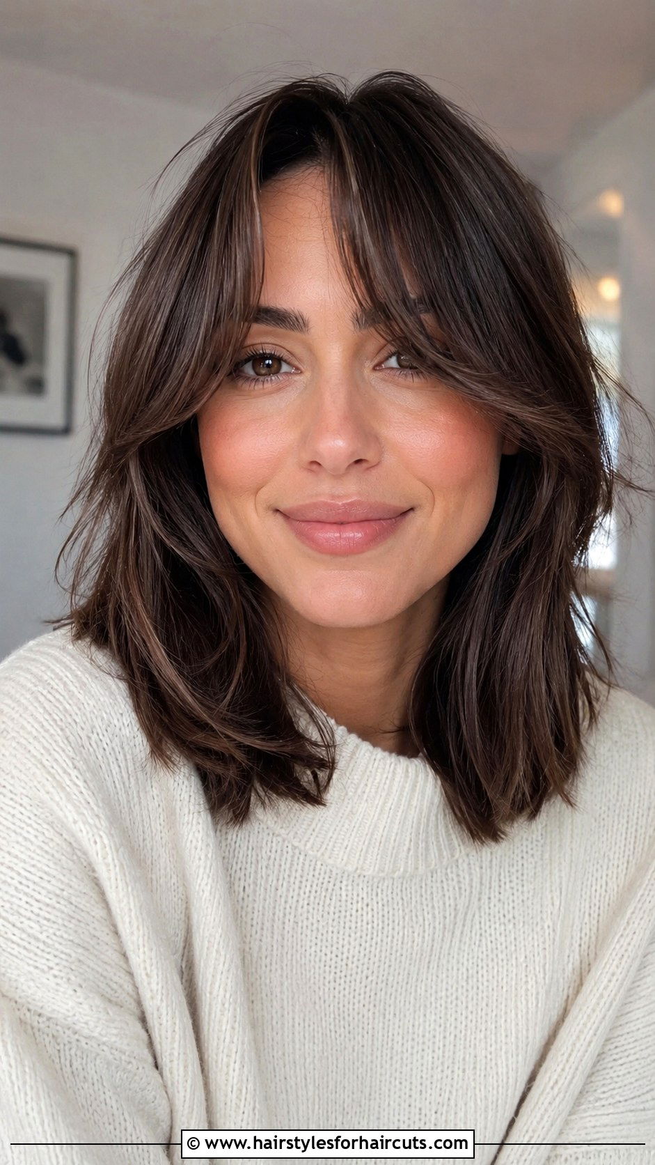 Curtain Bangs Lob Haircut - 25 haircuts sugar land - 25 haircuts sugar land