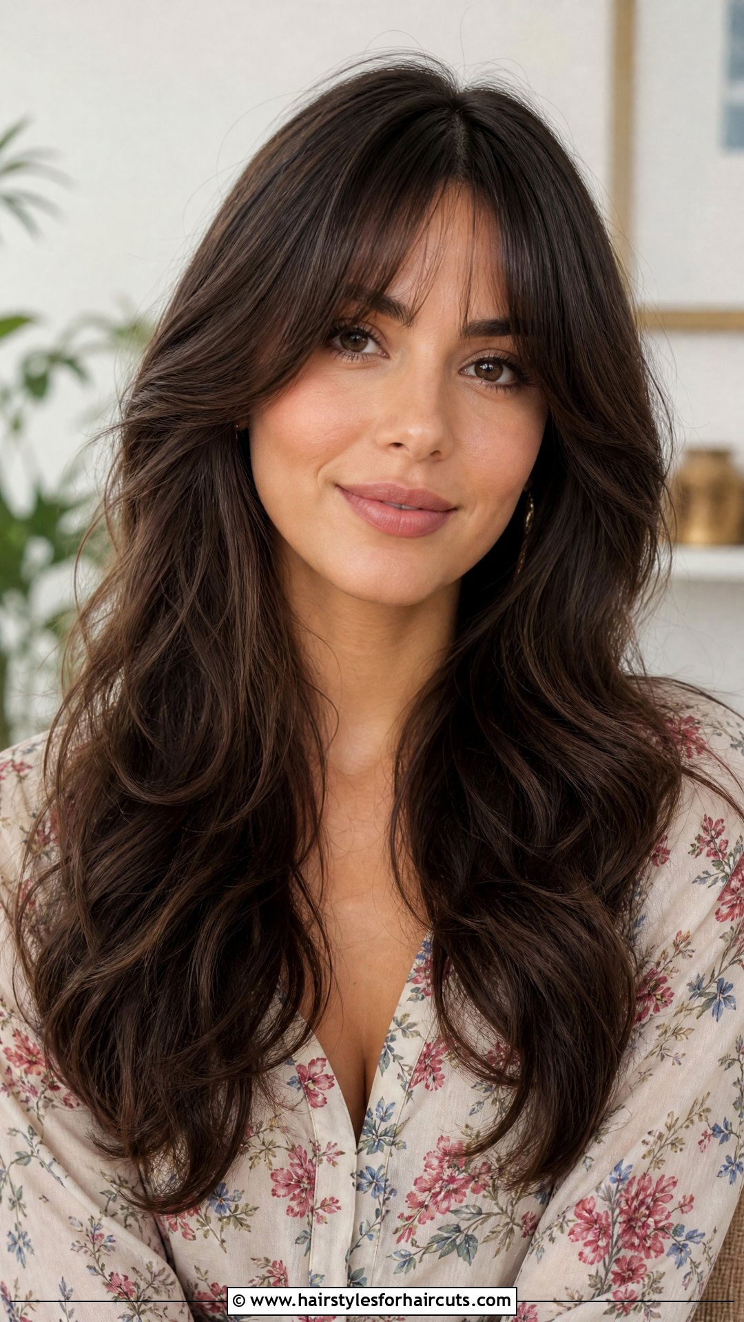 Curtain Bangs Long Hair - 25 hairstyles in the 1960s - 25 hairstyles in the 1960s