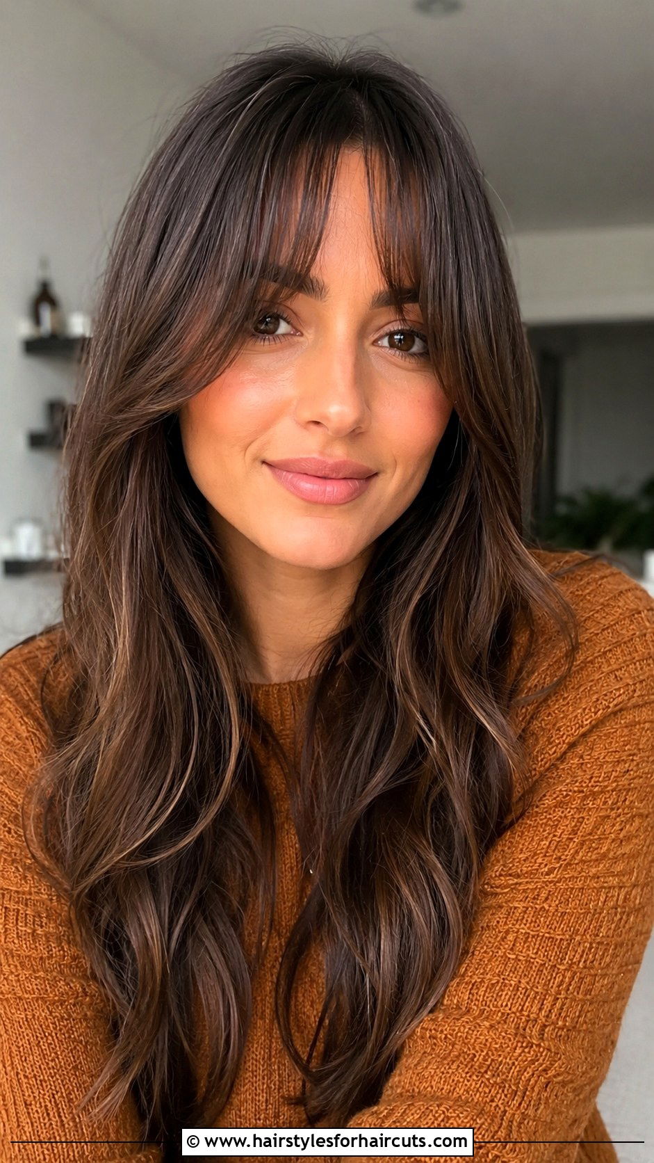 Curtain Bangs Long Hair - 25 hairstyles for women - 25 hairstyles for women