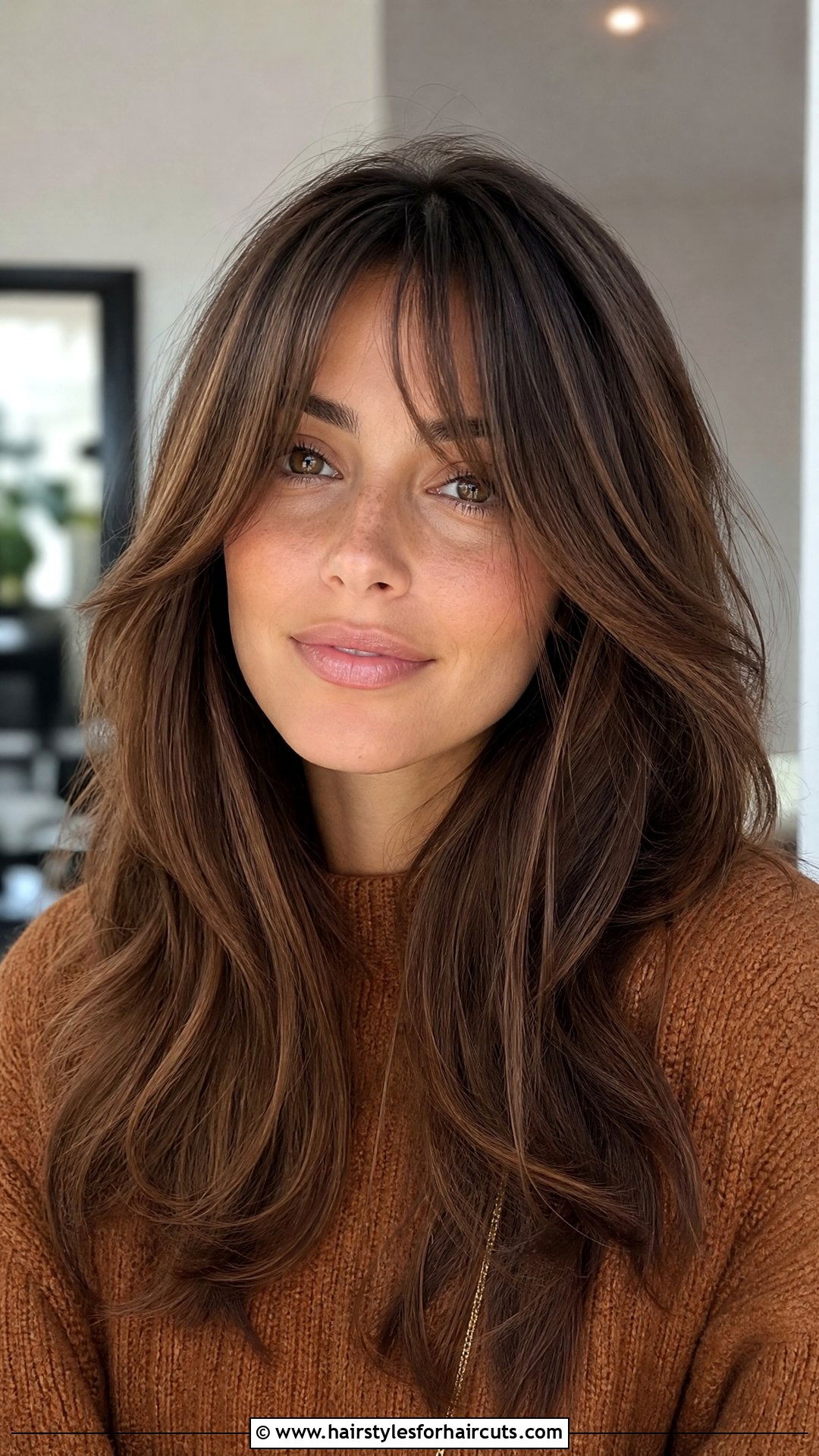 Curtain Bangs Long Layers - 25 front hairstyles - 25 front hairstyles