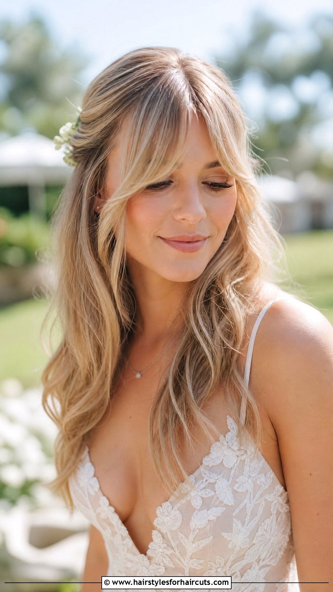 Curtain Bangs Wedding Hairstyle Down - 25 wedding hairstyles down - 25 wedding hairstyles down