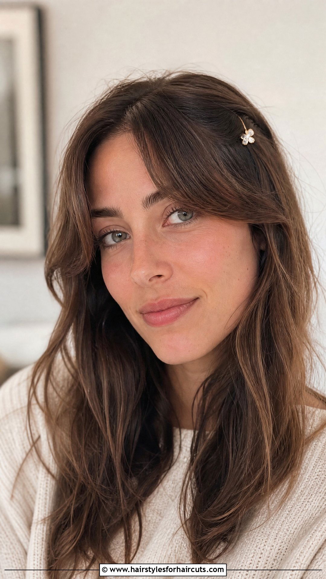 Curtain Bangs With Barrette - 25 hairstyles clips - 25 hairstyles clips
