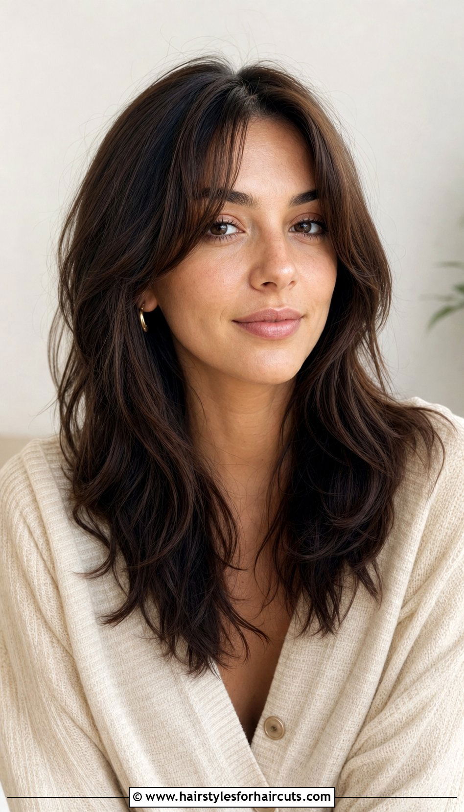 Curtain Bangs With Waves - 25 fall hairstyles for long hair - 25 fall hairstyles for long hair