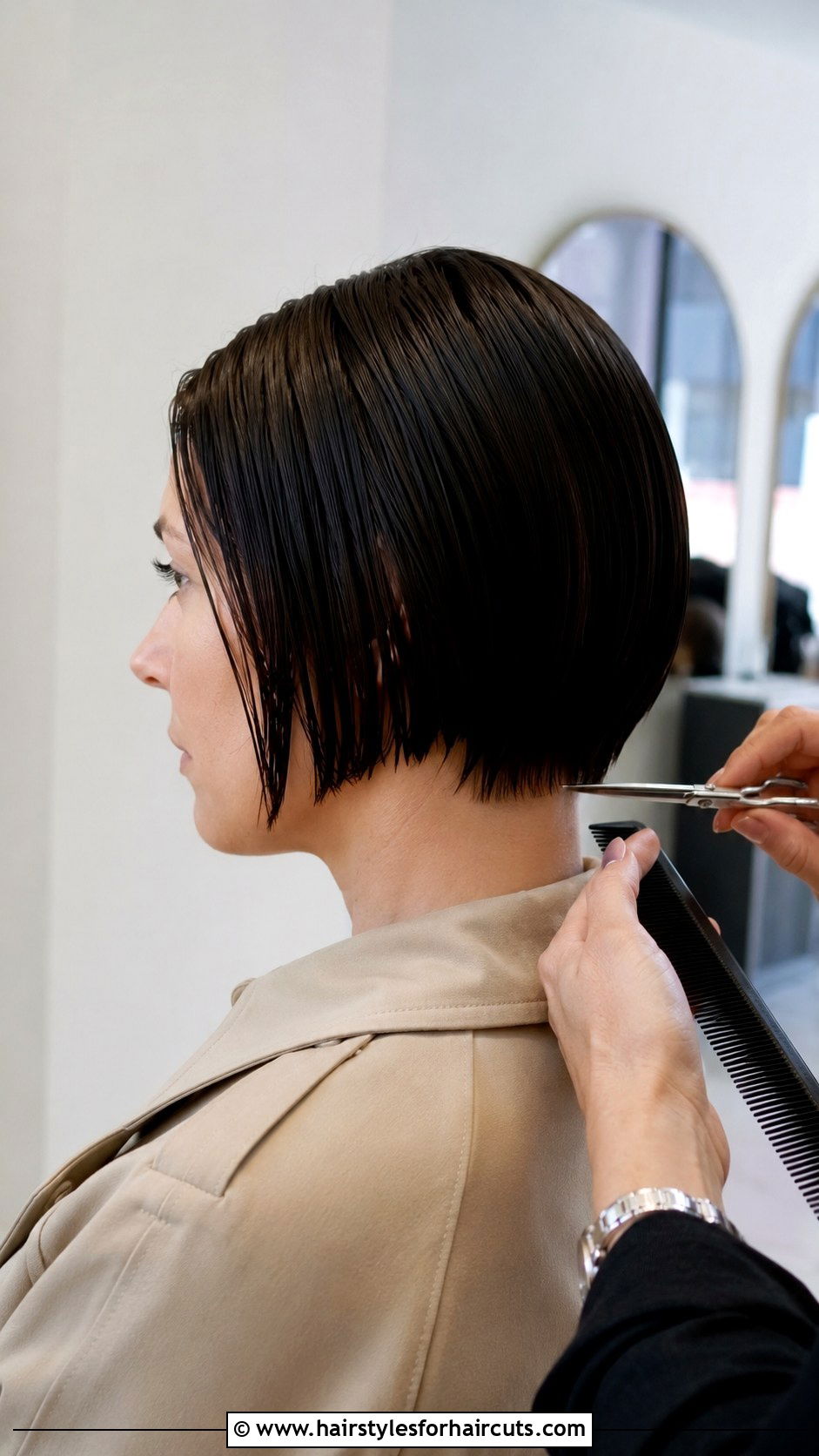 Cutting 2 To 3 Inches Off A Line Bob - 25 2 inch 3 inches of haircuts off - 25 2 inch 3 inches of haircuts off