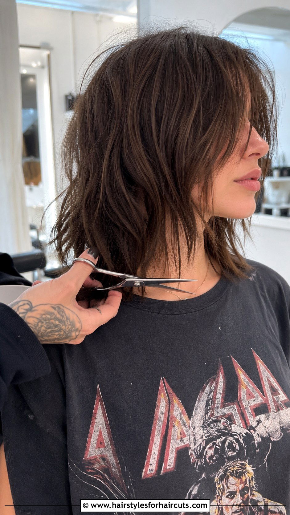 Cutting 2 To 3 Inches Off Choppy Collarbone Cut - 25 2 inch 3 inches of haircuts off - 25 2 inch 3 inches of haircuts off